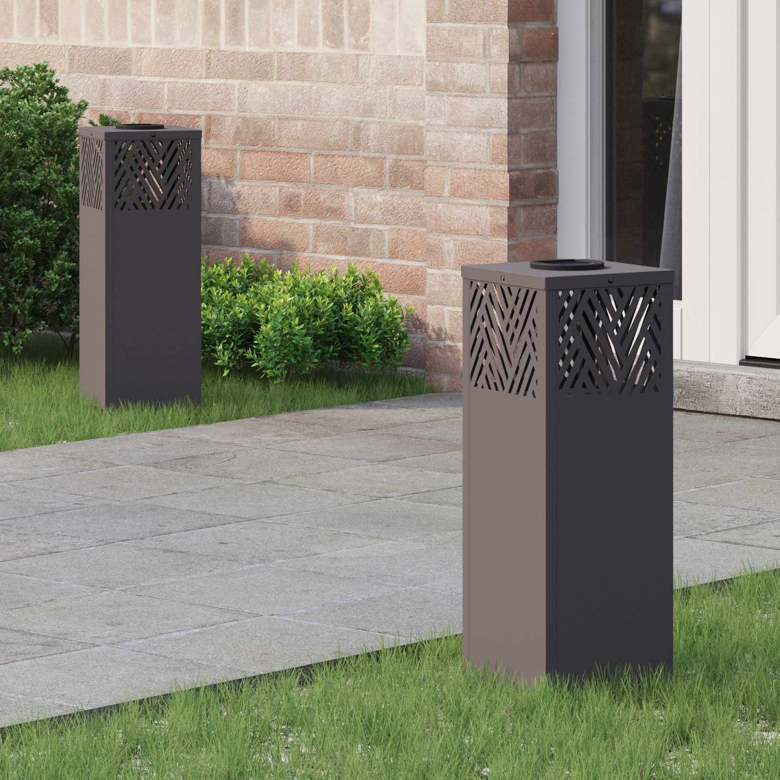 Solar Led Weg Licht 2 Pcs Kalt Gewalzter Stahl