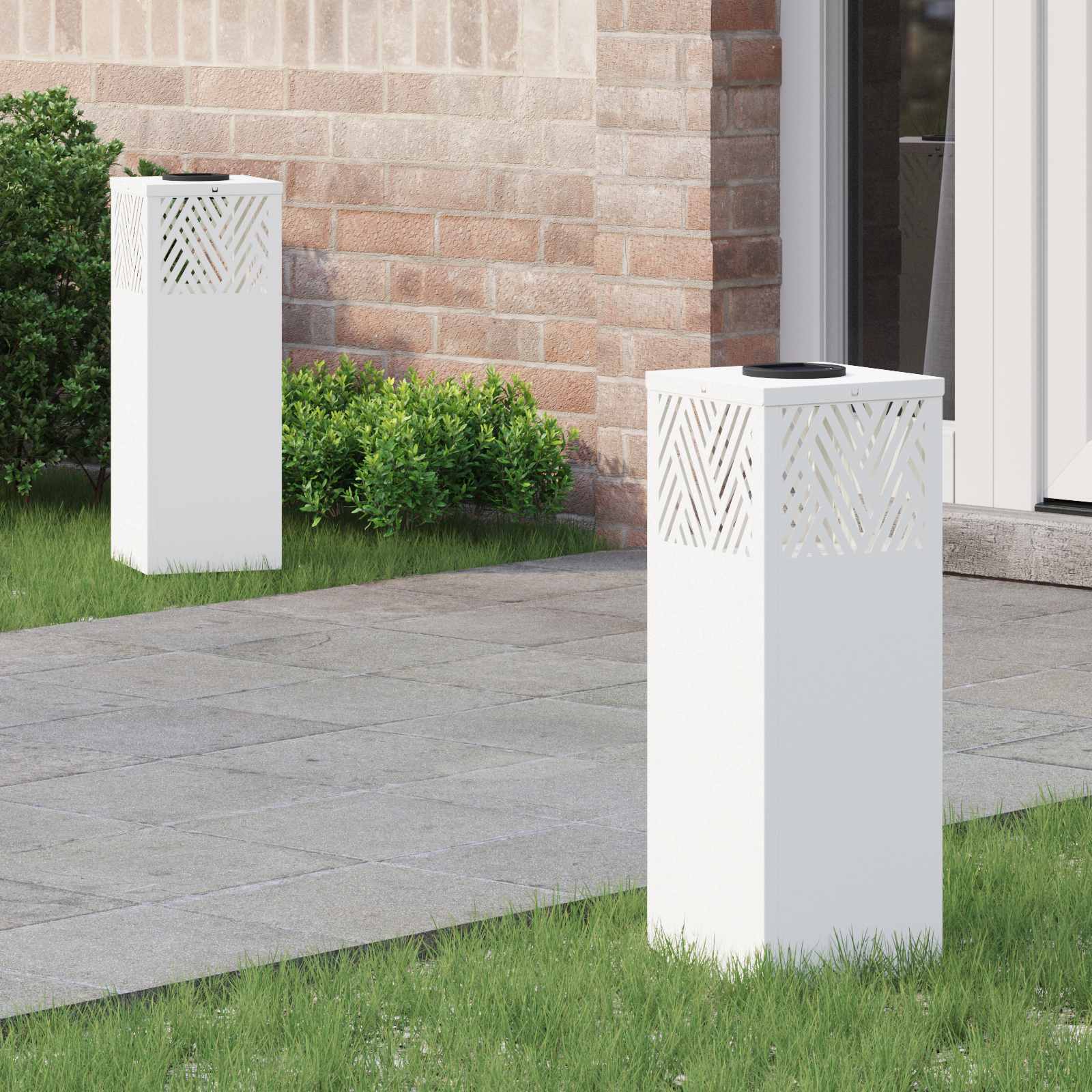 Solar Led Weg Licht 2 Pcs Kalt Gewalzter Stahl