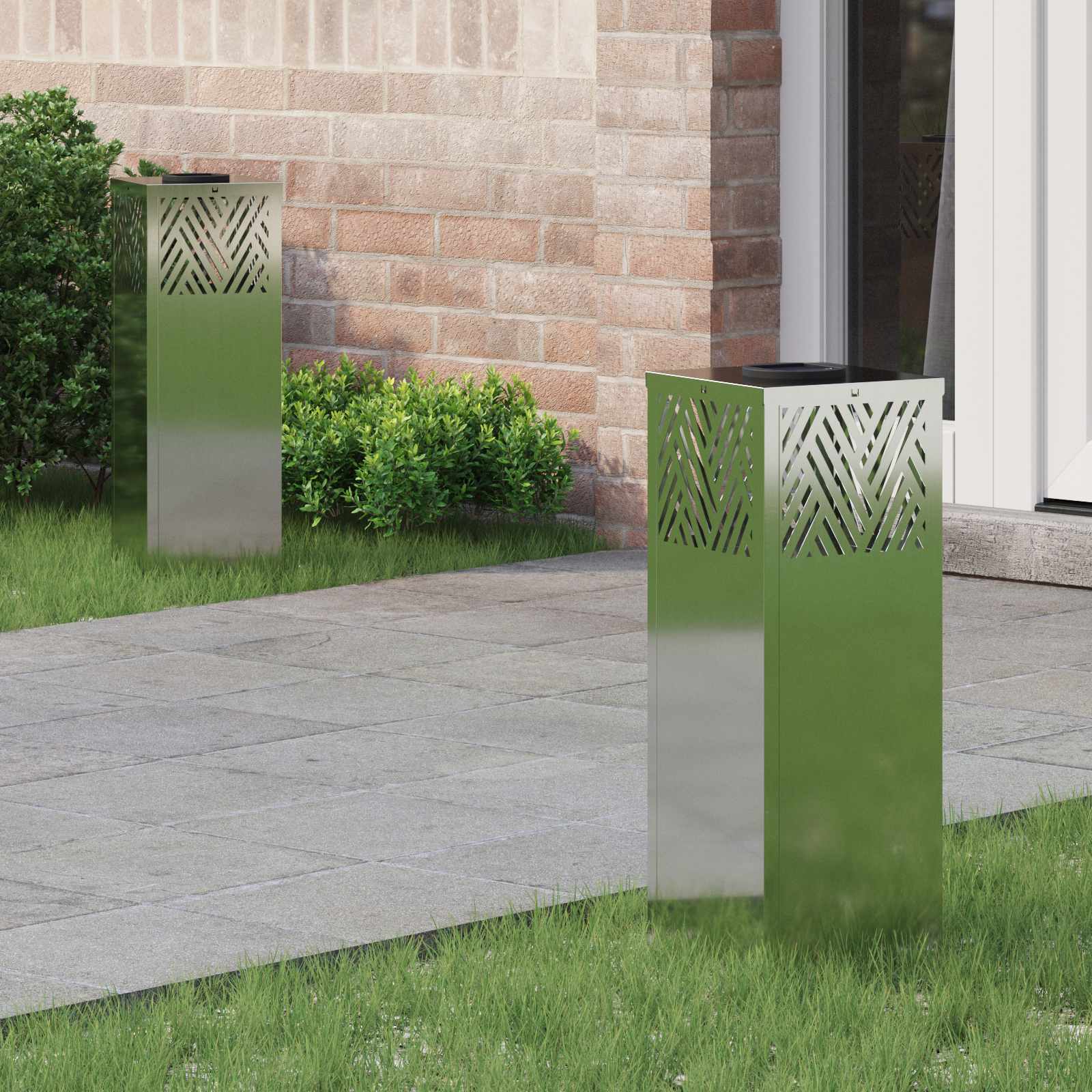 Solar Led Weg Licht 2 Pcs Kalt Gewalzter Stahl
