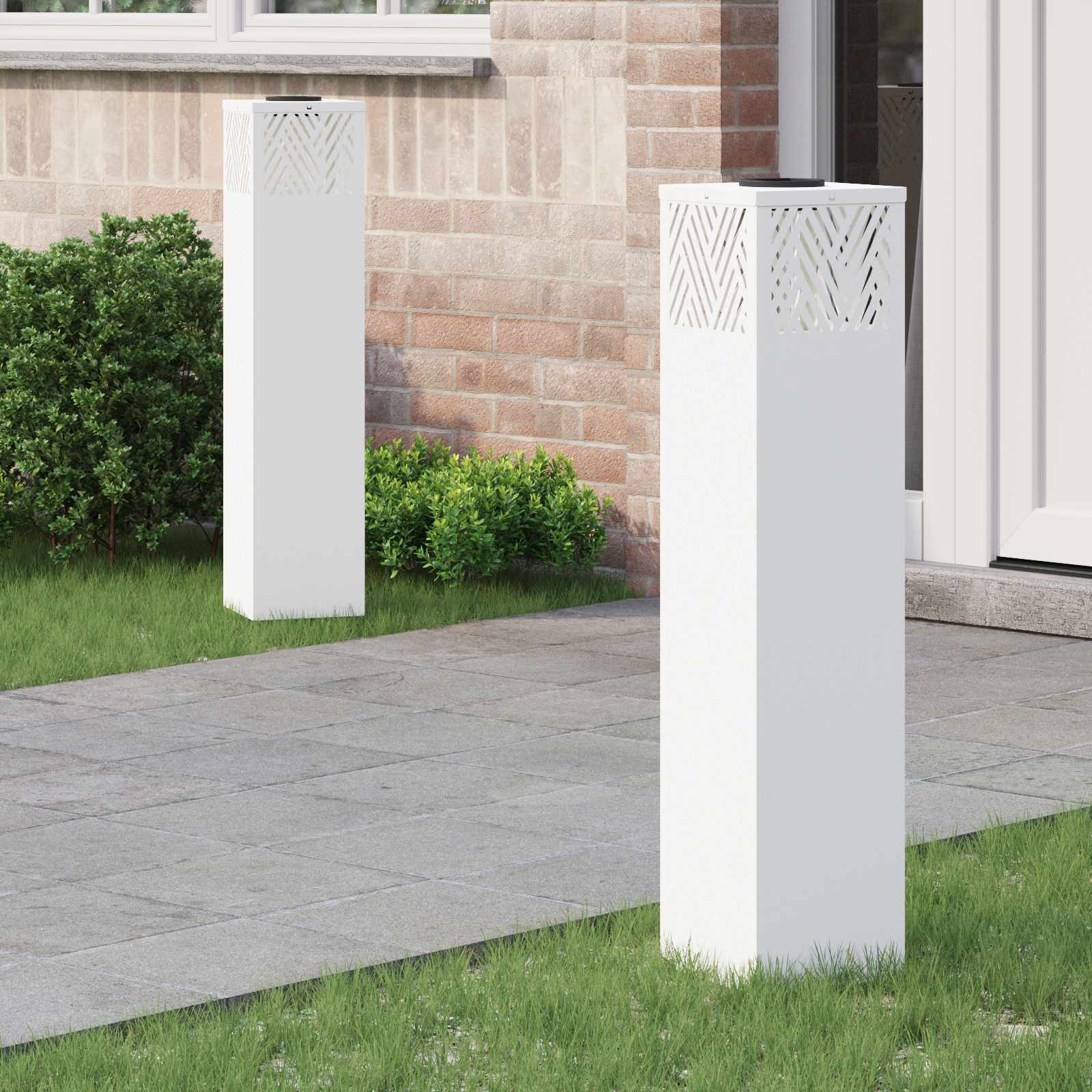 Solar Led Weg Licht 2 Pcs Kalt Gewalzter Stahl