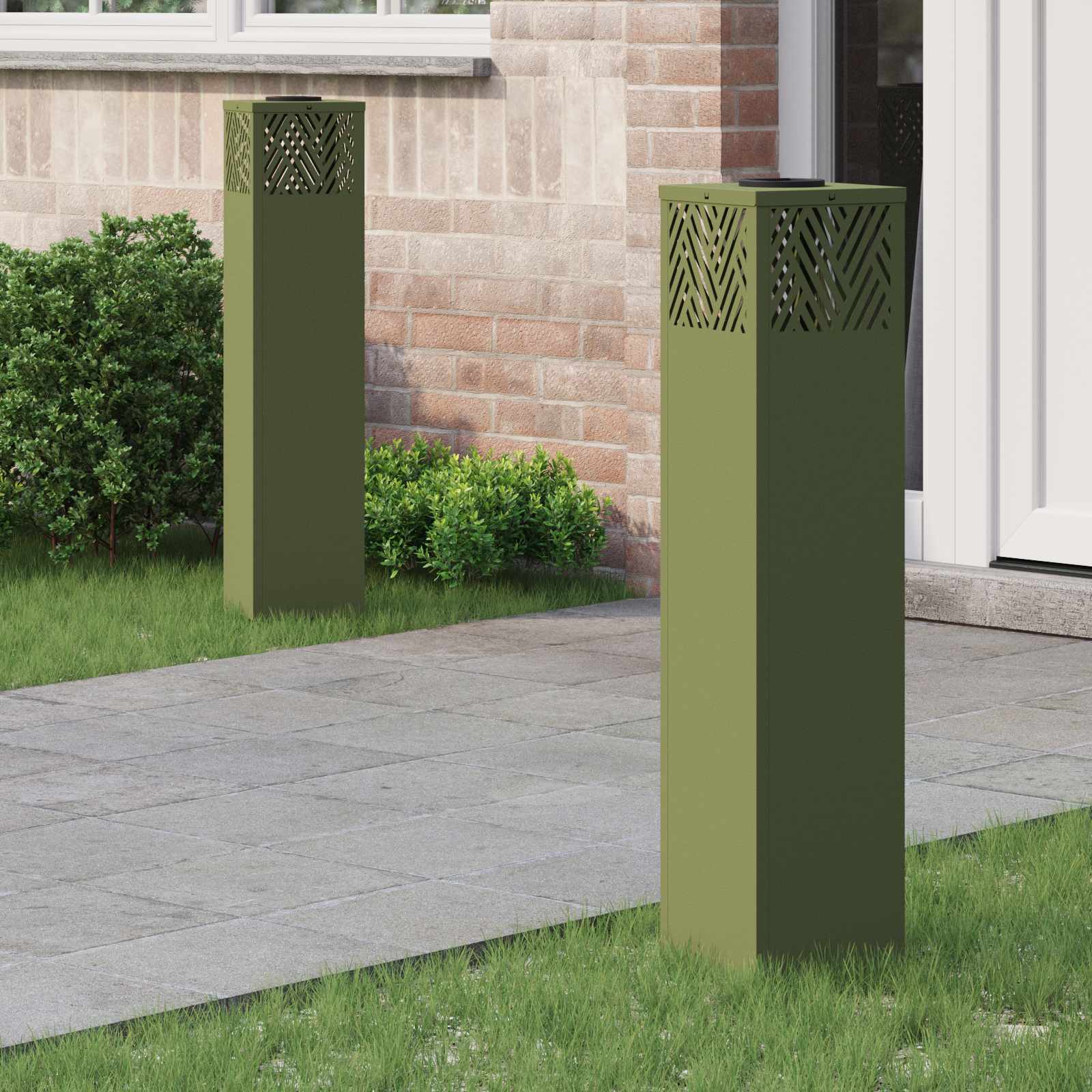 Solar Led Weg Licht 2 Pcs Kalt Gewalzter Stahl