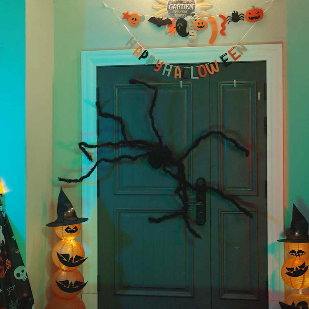 Halloween Spinnen Dekoration 3 Pcs Schwarz