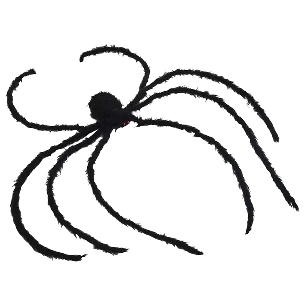 Halloween-Spinnendekoration Mit Netzen 2 Pcs Schwarz Und Weiß