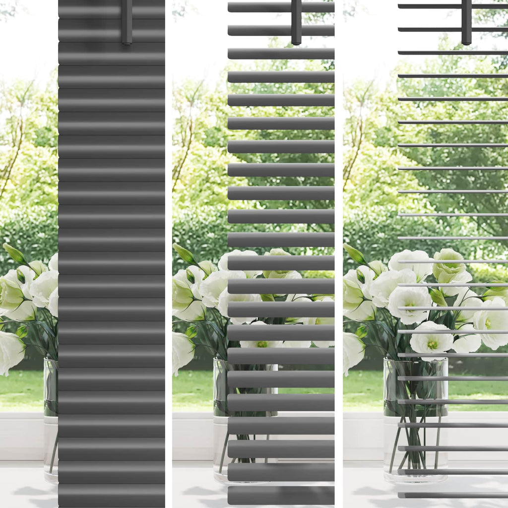 Venetianer Jalousie Verstellbar Silber Grau 150 X 40 Cm Pvc Silbergrau