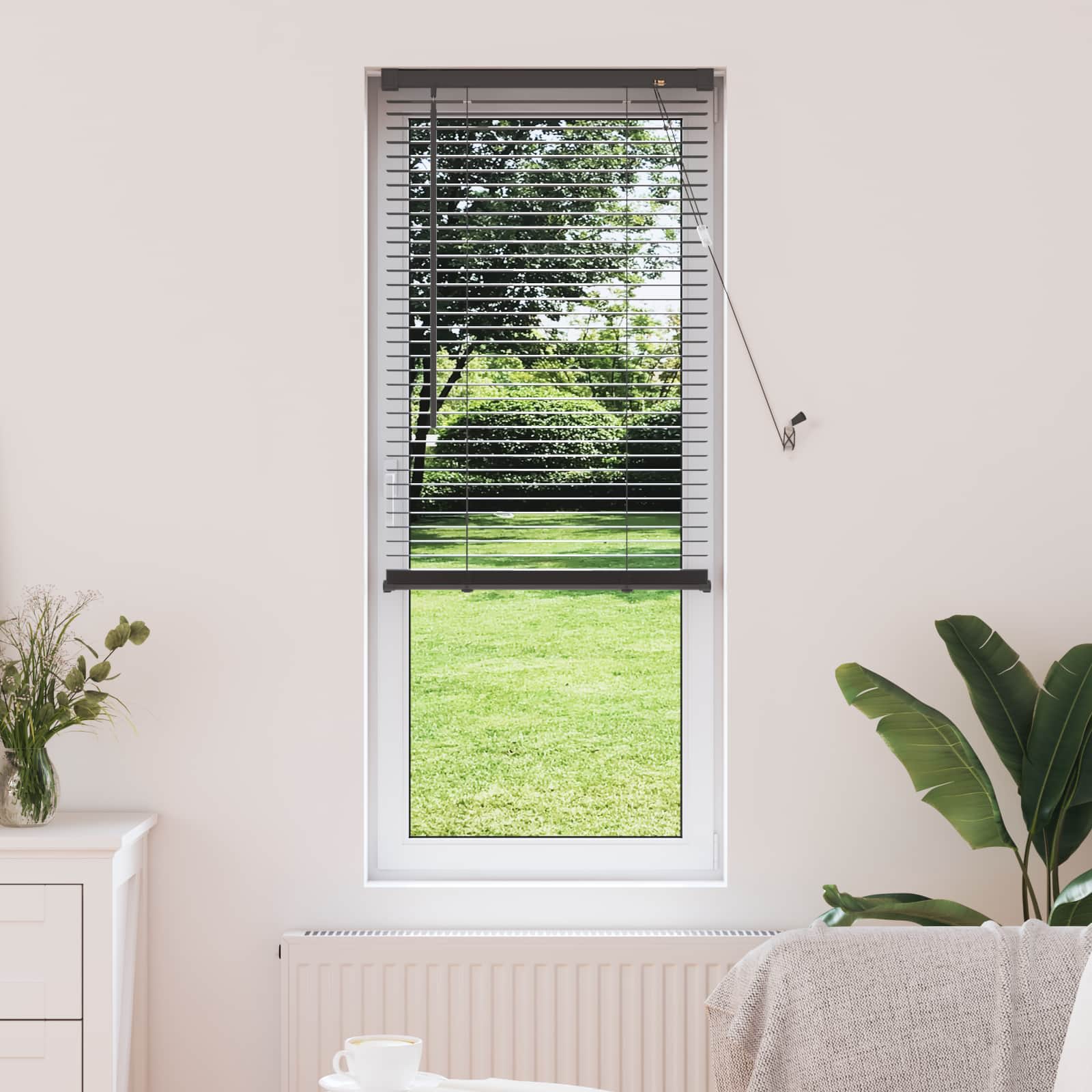 Venetianer Jalousie Verstellbar Silber Grau 150 X 40 Cm Pvc Silbergrau