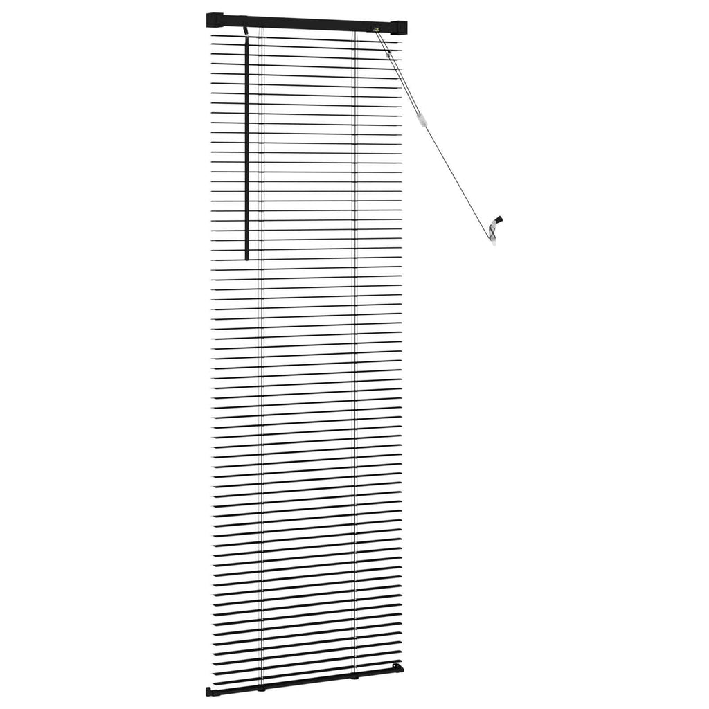Venetianer Jalousie Verstellbar 150 X 40 Cm Pvc Schwarz