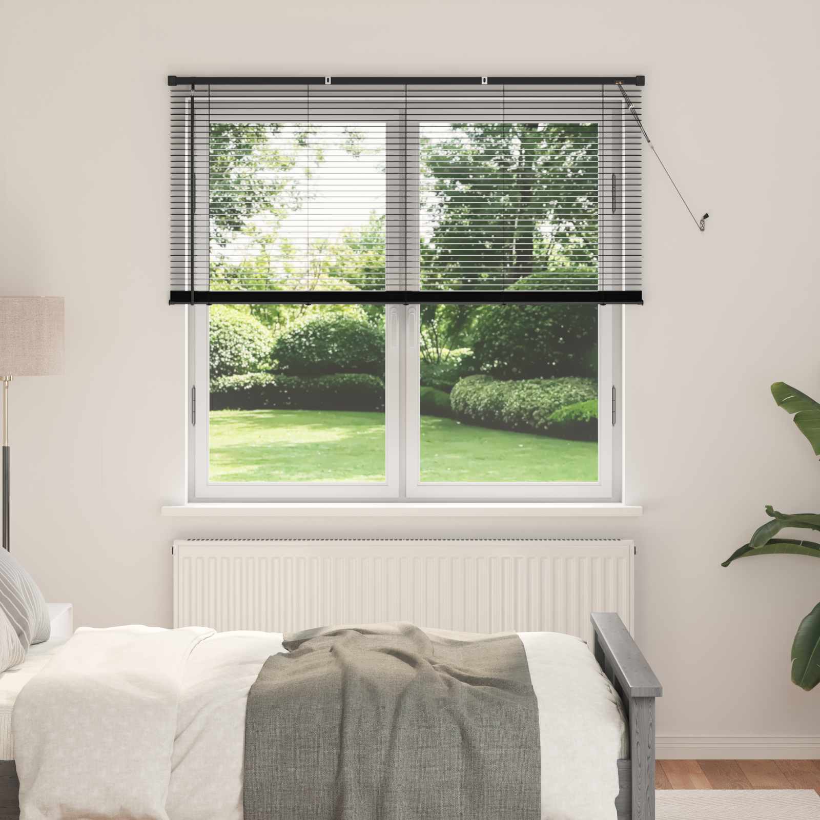 Venetianer Jalousie Verstellbar 150 X 40 Cm Pvc Schwarz