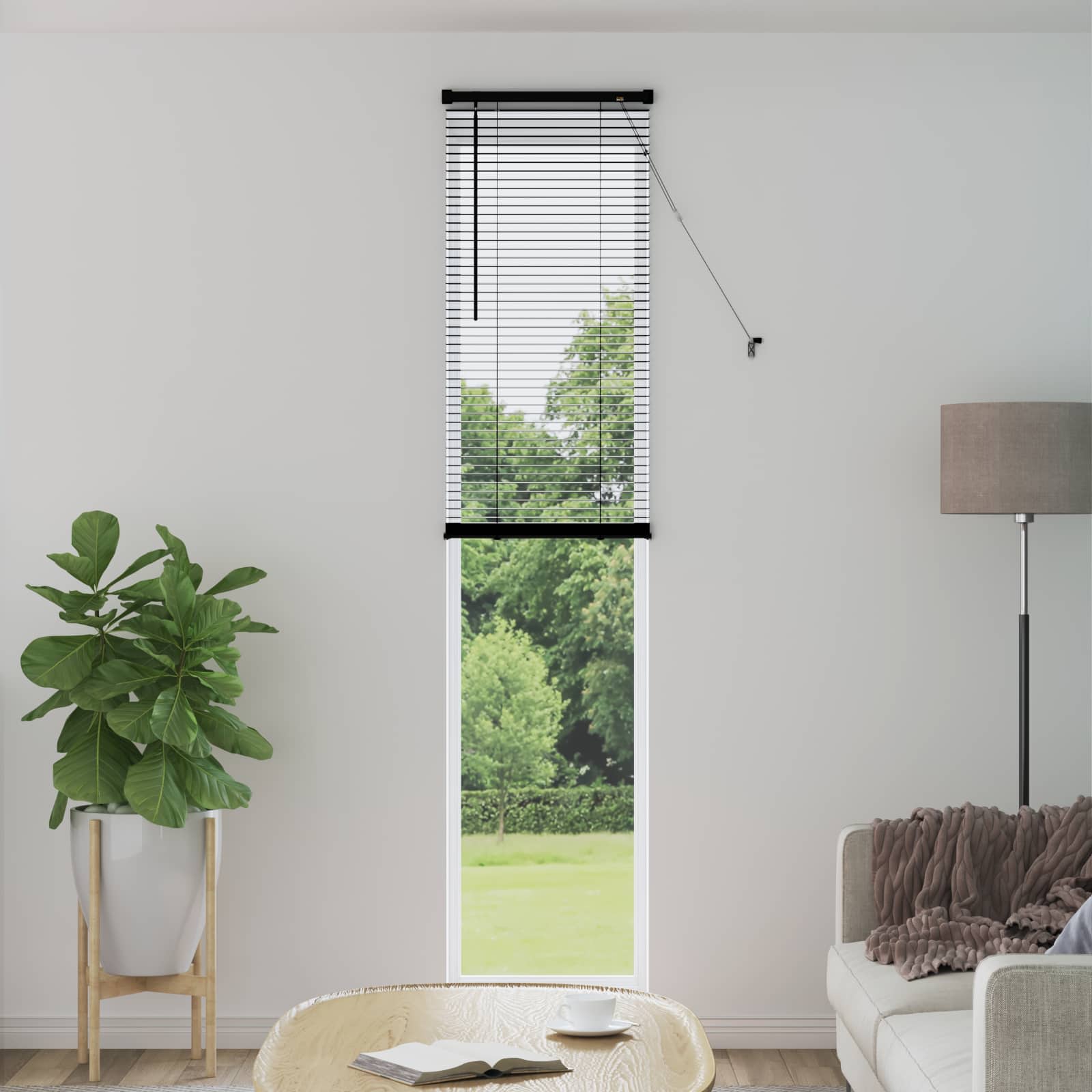 Venetianer Jalousie Verstellbar 150 X 40 Cm Pvc Schwarz