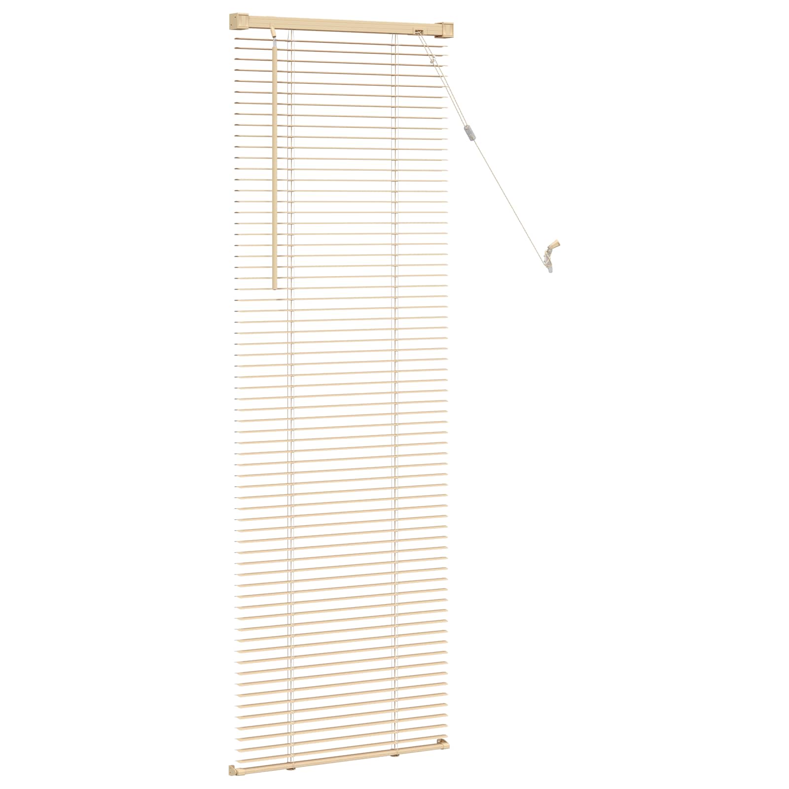 Venetianer Jalousie Mit Muster 150 X 40 Cm Pvc Hellbraun