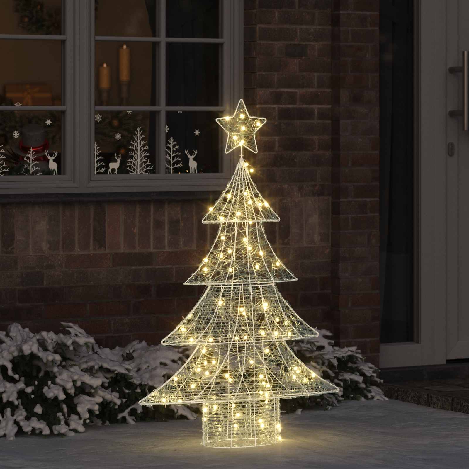 Weihnachtsbaum Mit 100 Leds 120 Cm Acryl