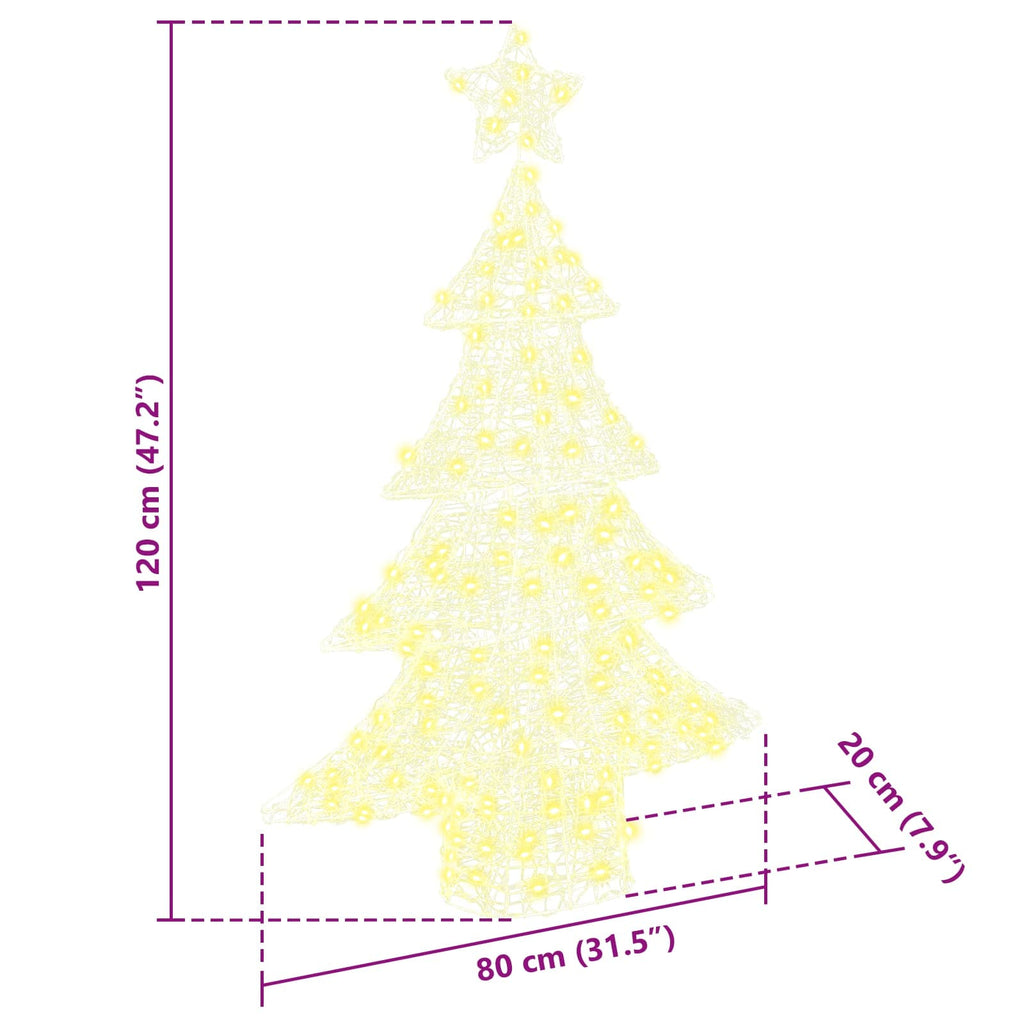Weihnachtsbaum Mit 100 Leds 120 Cm Acryl