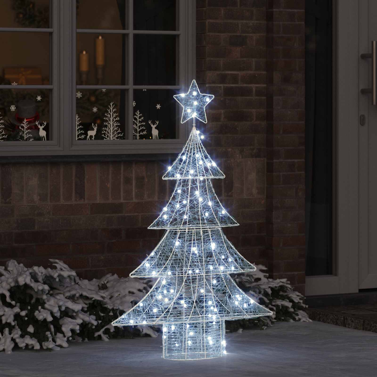 Weihnachtsbaum Mit 100 Leds 120 Cm Acryl