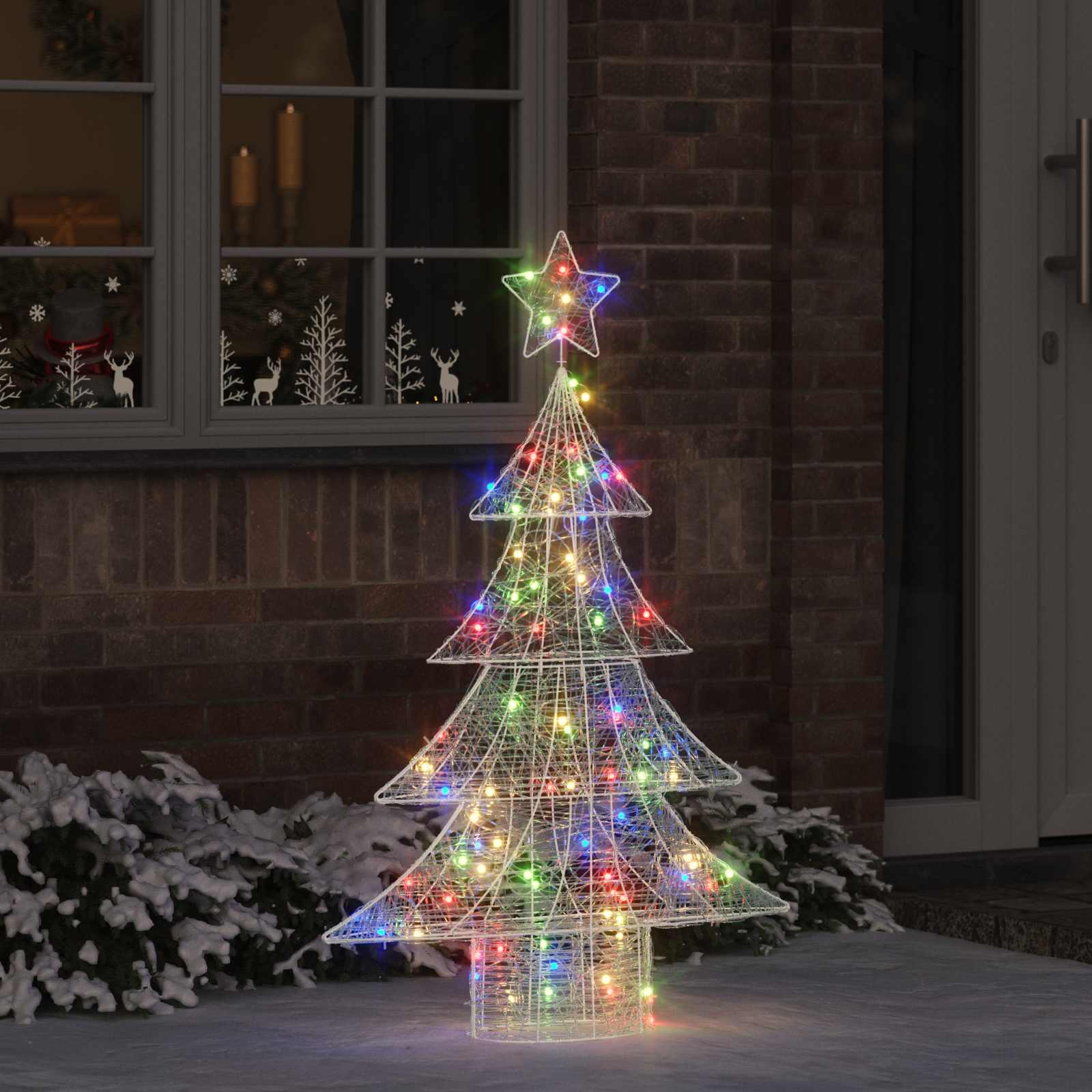 Weihnachtsbaum Mit 100 Leds 120 Cm Acryl