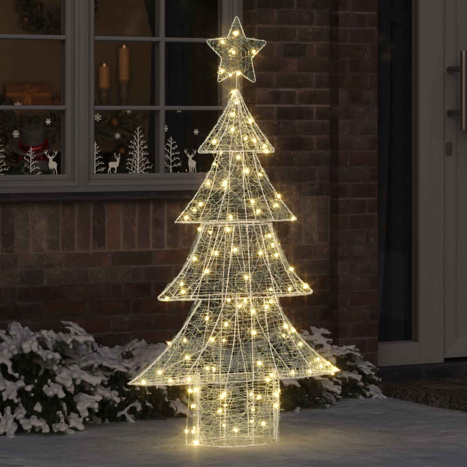 Weihnachtsbaum Mit 100 Leds 120 Cm Acryl