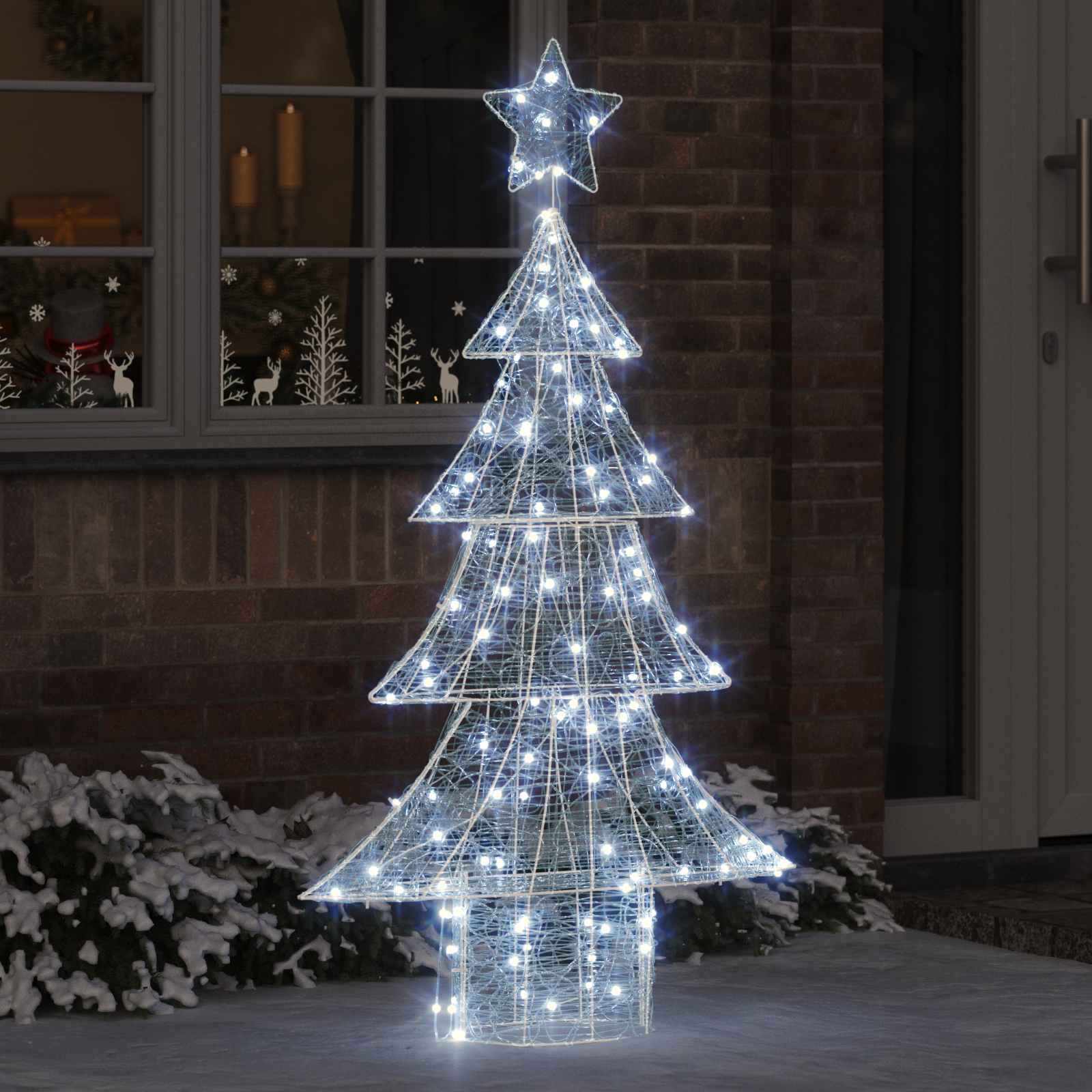 Weihnachtsbaum Mit 100 Leds 120 Cm Acryl