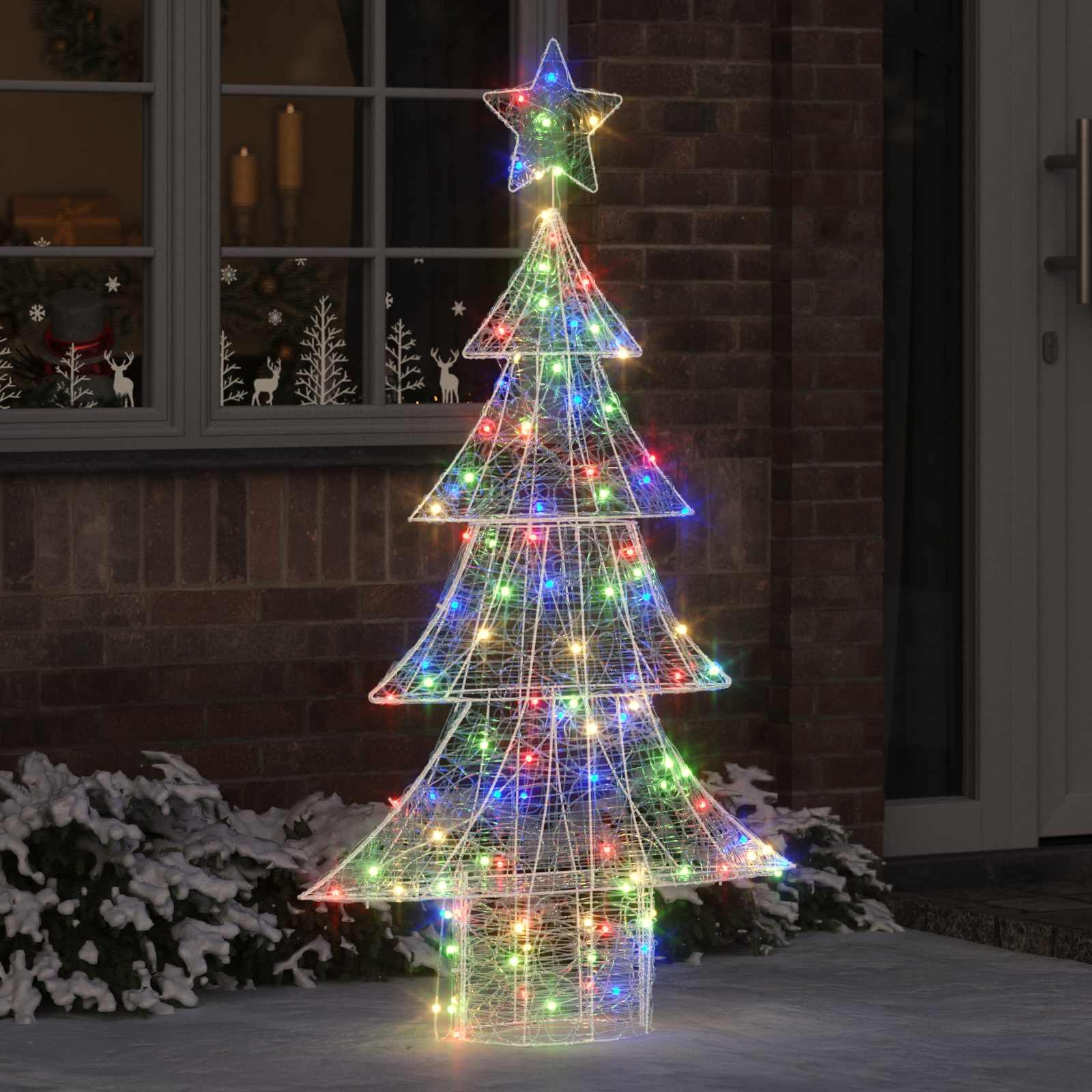 Weihnachtsbaum Mit 100 Leds 120 Cm Acryl