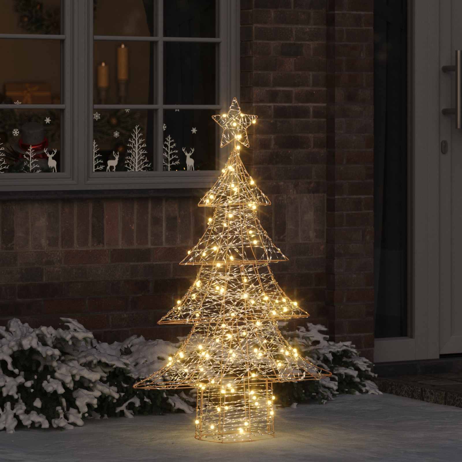 Weihnachtsbaum Mit 120 Leds Warmweiß Pet