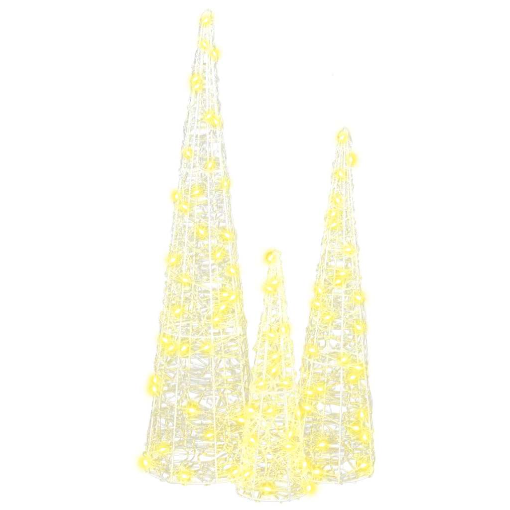 Weihnachtsbaum Mit 90 Leds 3 Pcs 20 X 20 X 80 Cm Acryl