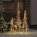 Weihnachtsbaum Mit 90 Leds 3 Pcs Warmweiß 20 X 20 X 80 Cm Pet