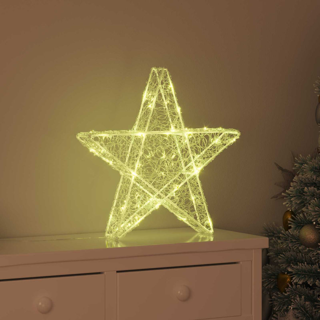3D Stern Mit 50 Leds 55 X 53.5 X 10 Cm Acryl