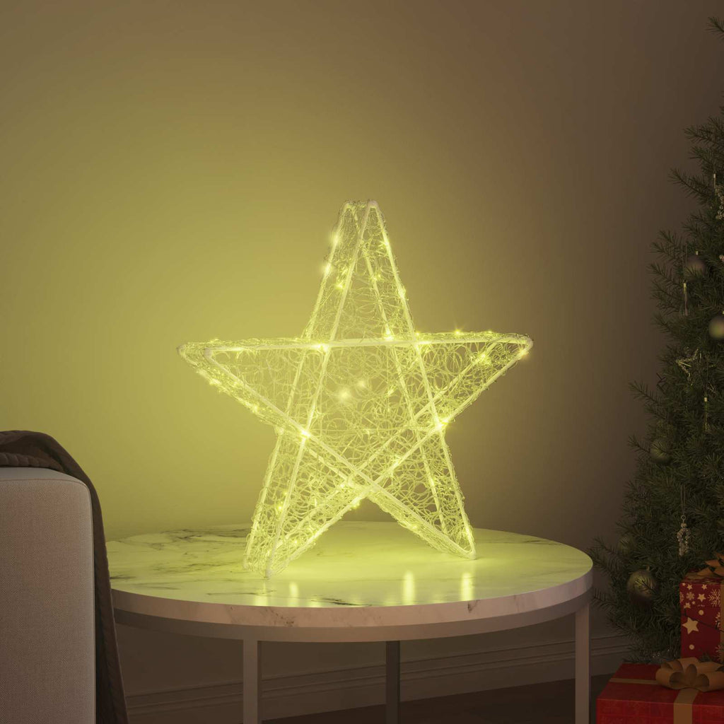 3D Stern Mit 50 Leds 55 X 53.5 X 10 Cm Acryl