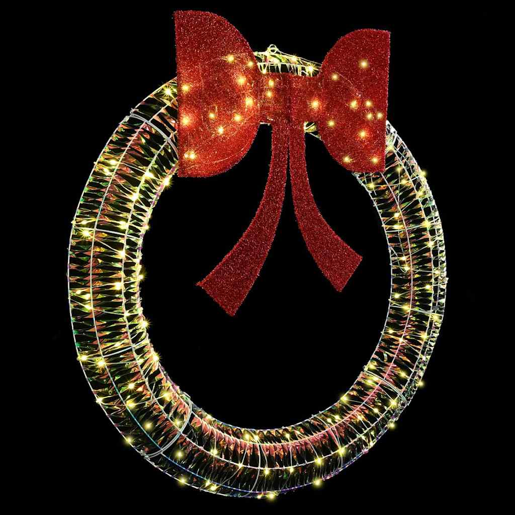 Kranz Mit 150 Leds Warmweiß 121 X 121 X 10 Cm Pet