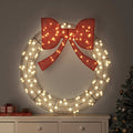Kranz Mit 150 Leds Warmweiß 121 X 121 X 10 Cm Pet