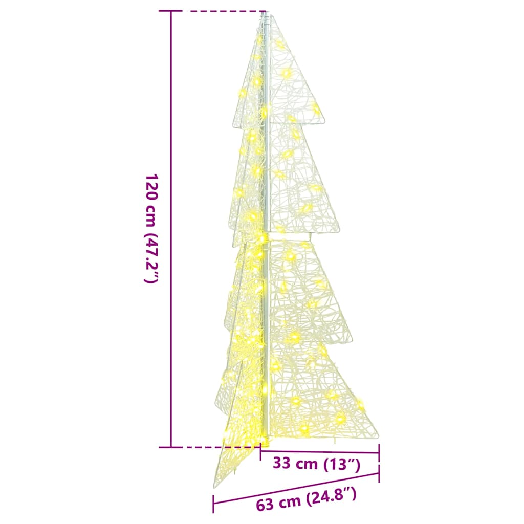 Weihnachtsbaum Mit 100 Leds Warmes Weiß Acryl