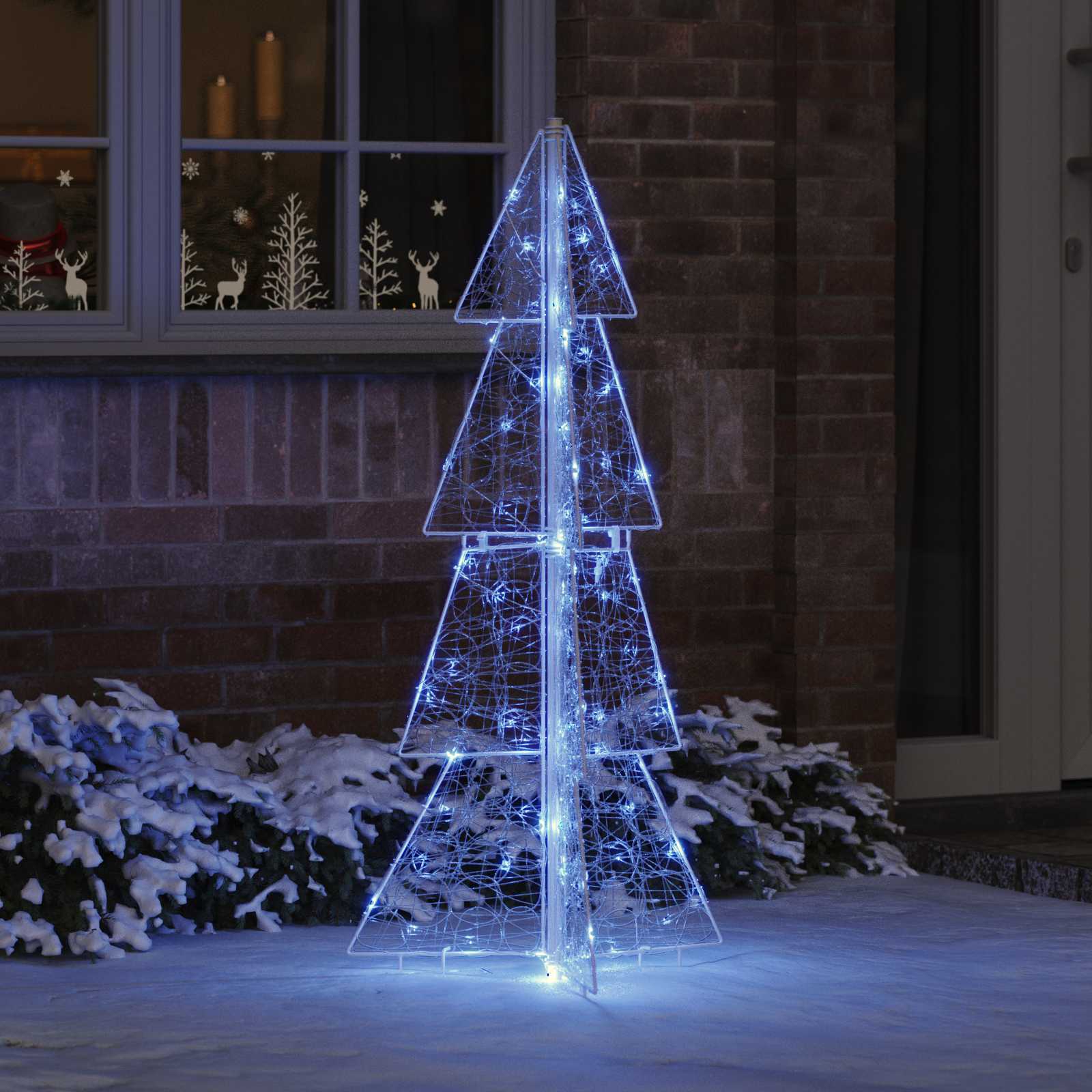 Weihnachtsbaum Mit 100 Leds Warmes Weiß Acryl