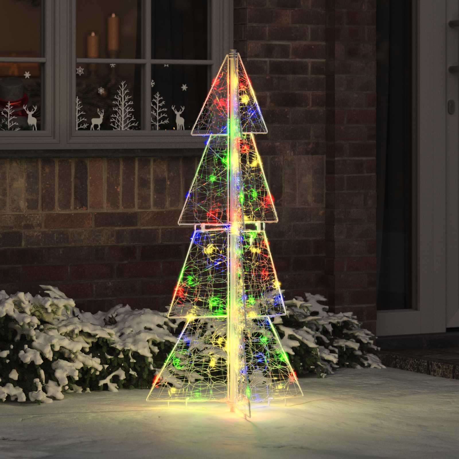 Weihnachtsbaum Mit 100 Leds Warmes Weiß Acryl