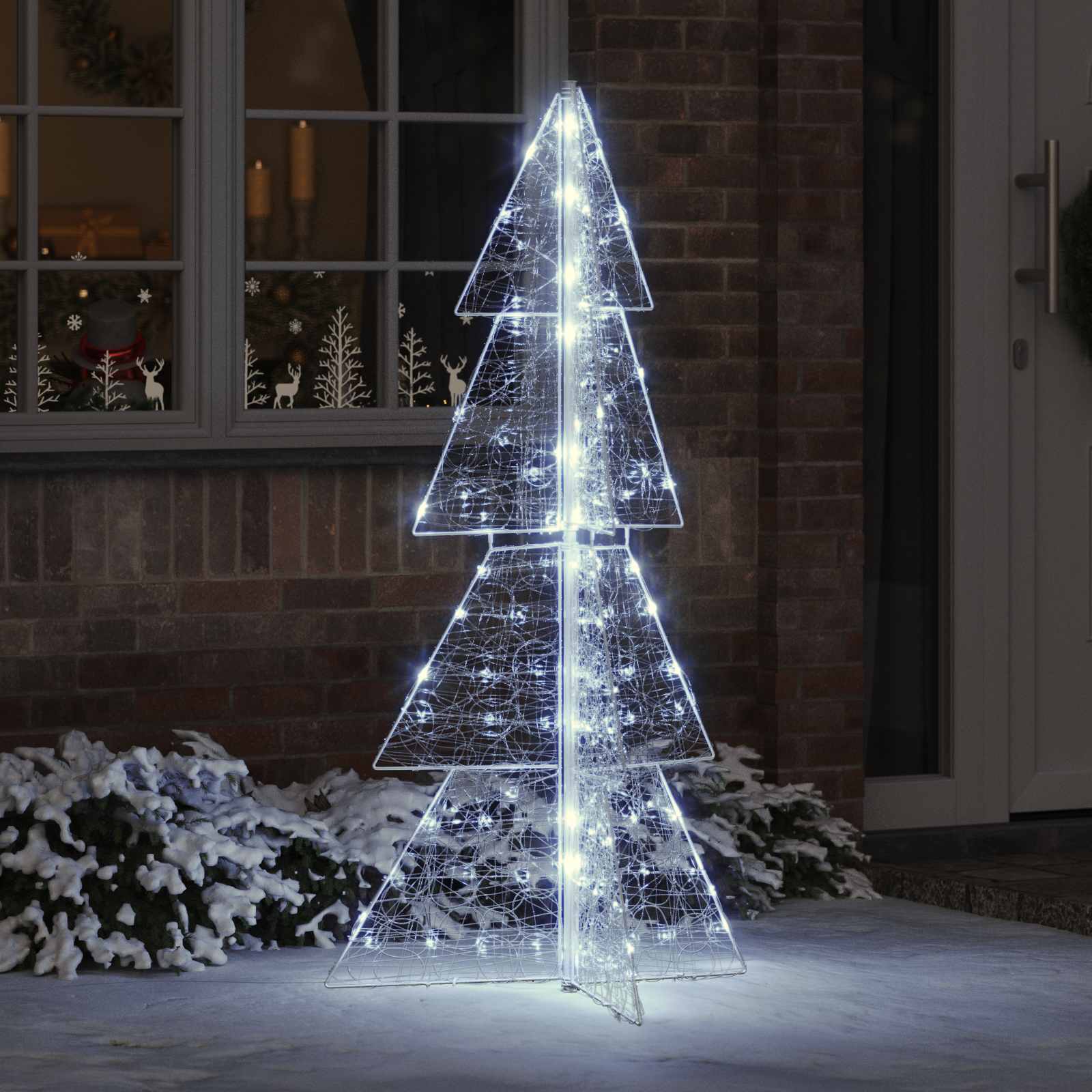 Weihnachtsbaum Mit 100 Leds Warmes Weiß Acryl