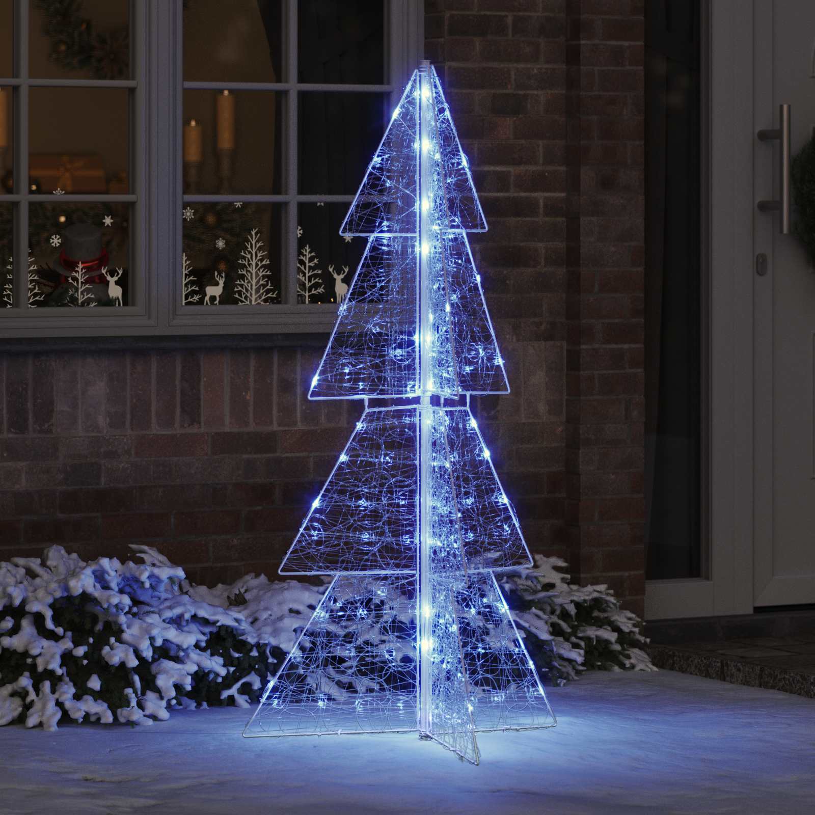 Weihnachtsbaum Mit 100 Leds Warmes Weiß Acryl