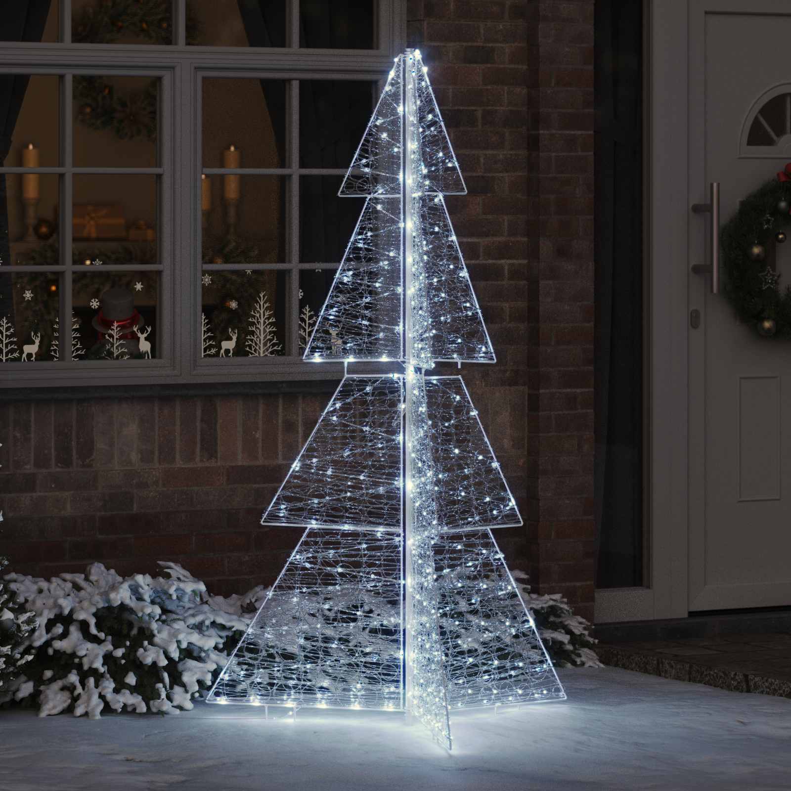 Weihnachtsbaum Mit 100 Leds Warmes Weiß Acryl