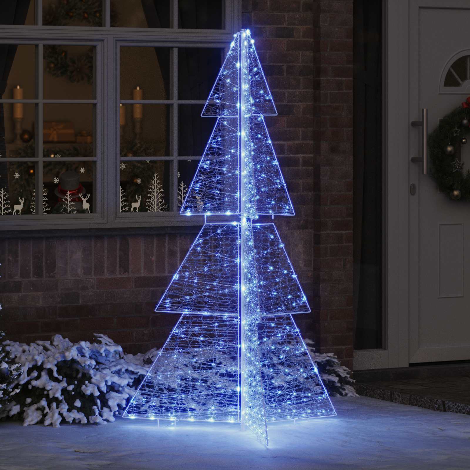 Weihnachtsbaum Mit 100 Leds Warmes Weiß Acryl