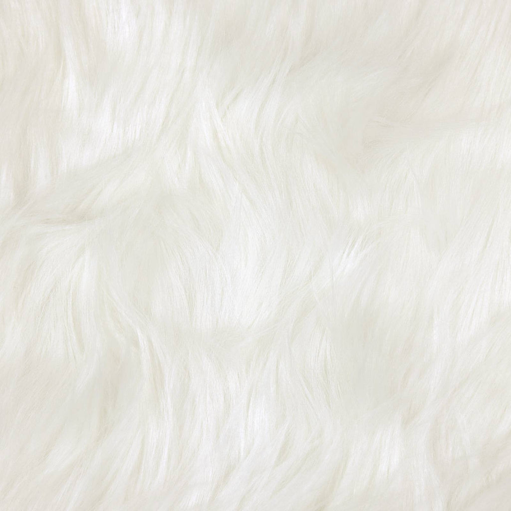 Kunstschaffell Teppich Tafalla Polyester Weiß