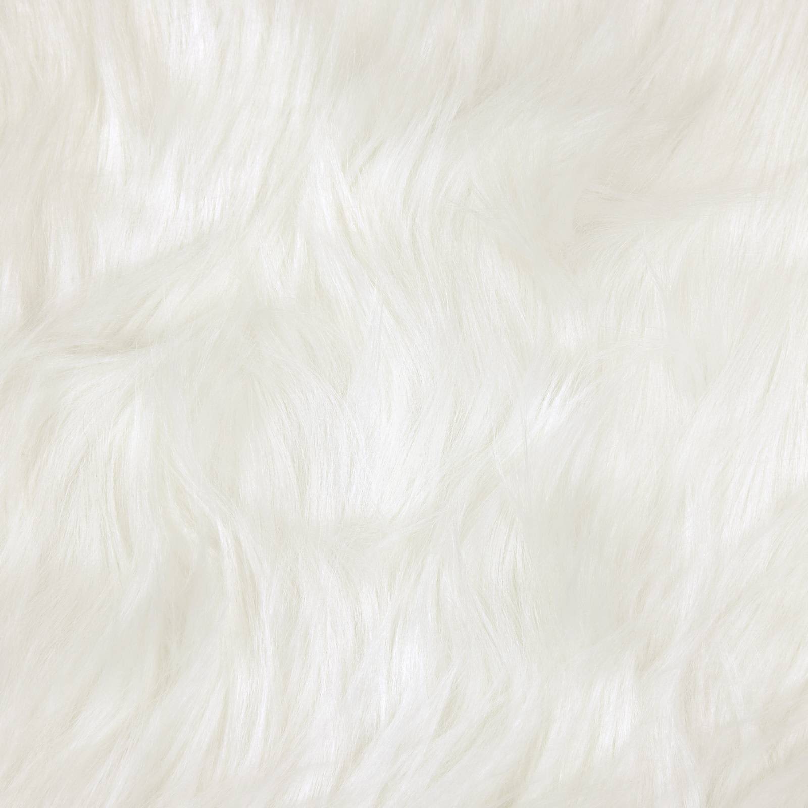 Kunstschaffell Teppich Tafalla Polyester Weiß