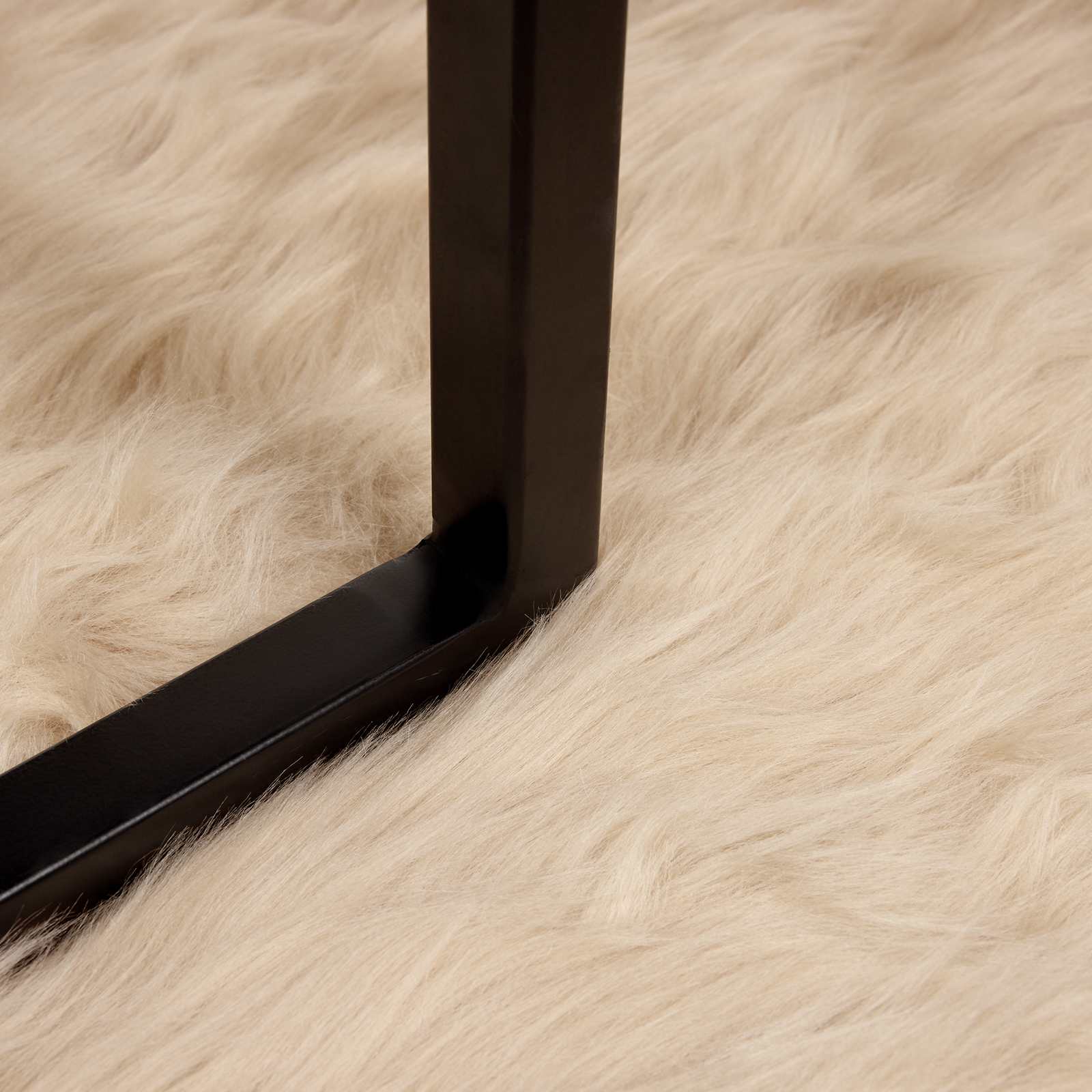 Kunstschaffell Teppich Tafalla Polyester Beige