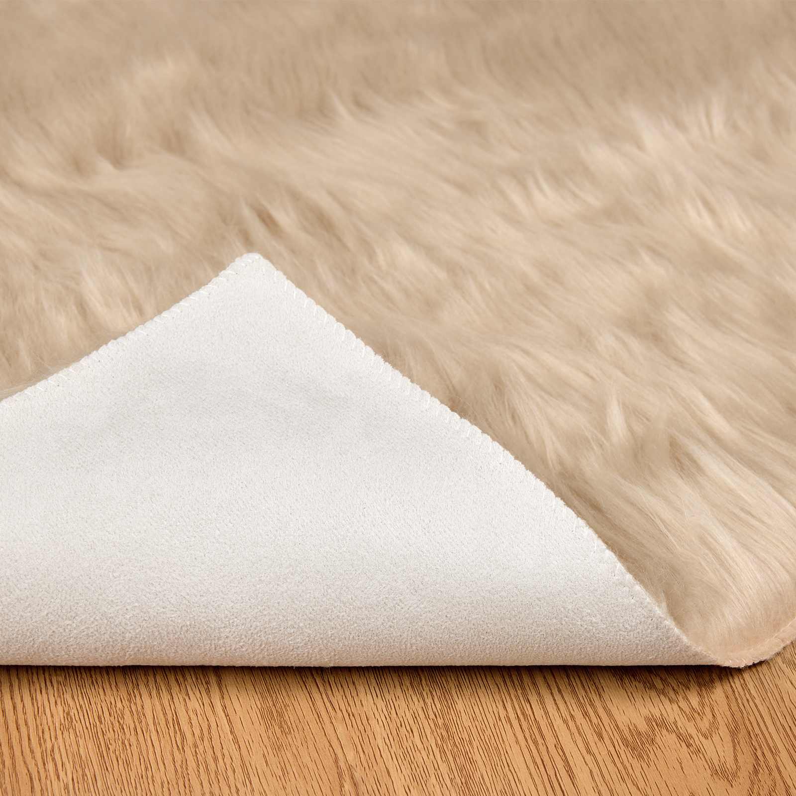 Kunstschaffell Teppich Tafalla Polyester Beige