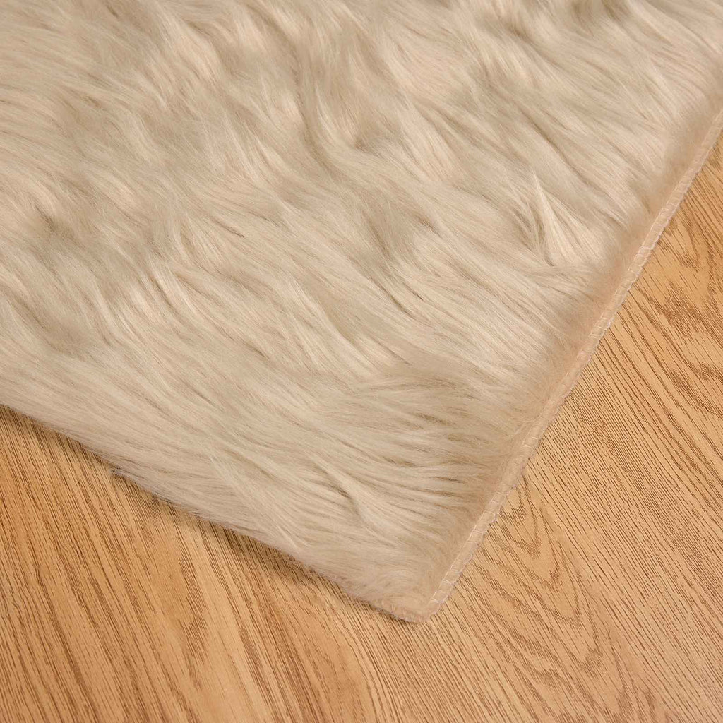 Kunstschaffell Teppich Tafalla Polyester Beige