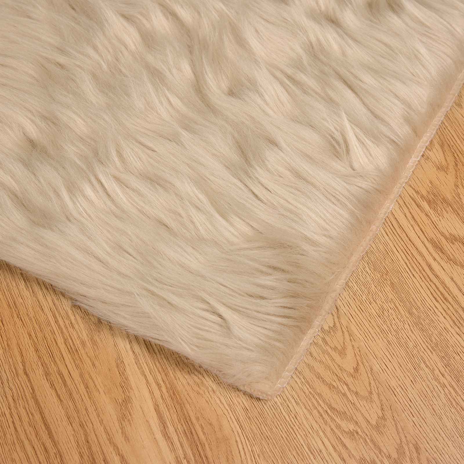 Kunstschaffell Teppich Tafalla Polyester Beige