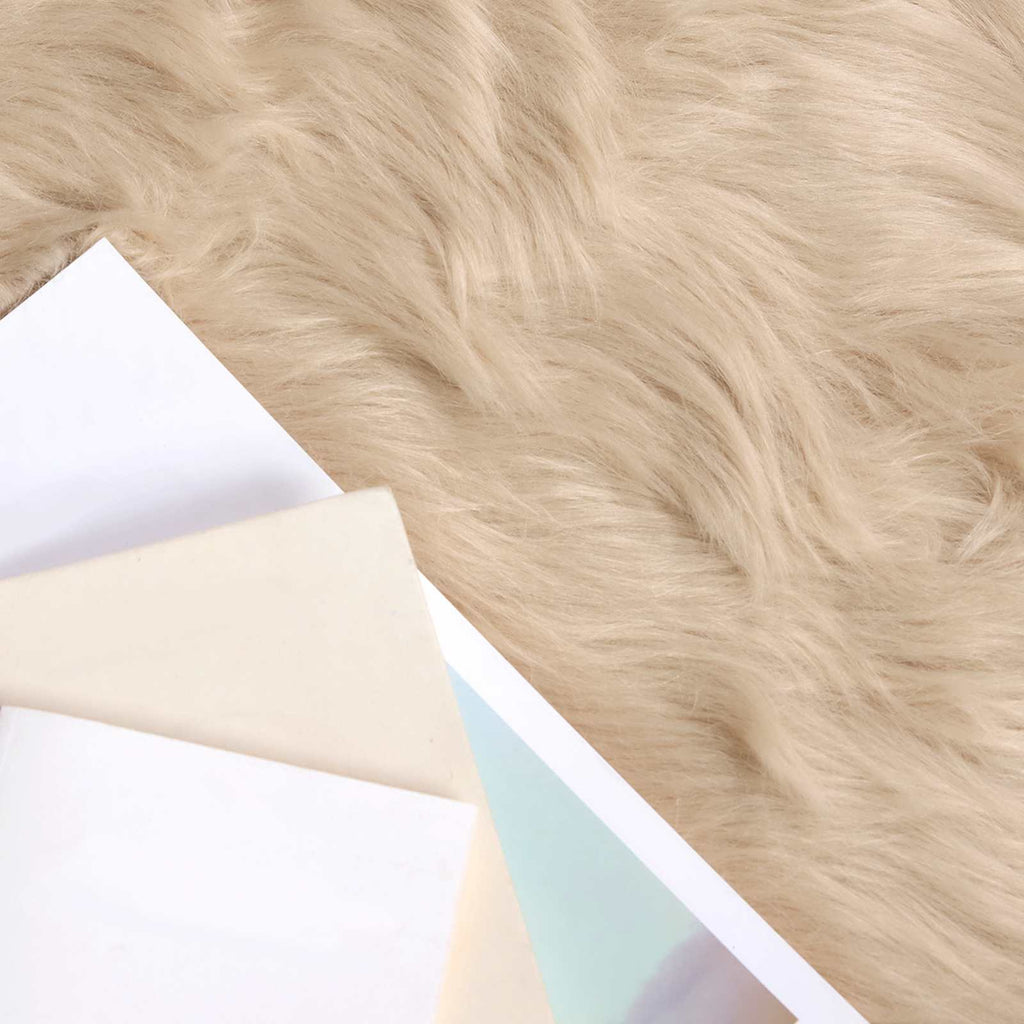 Kunstschaffell Teppich Tafalla Polyester Beige