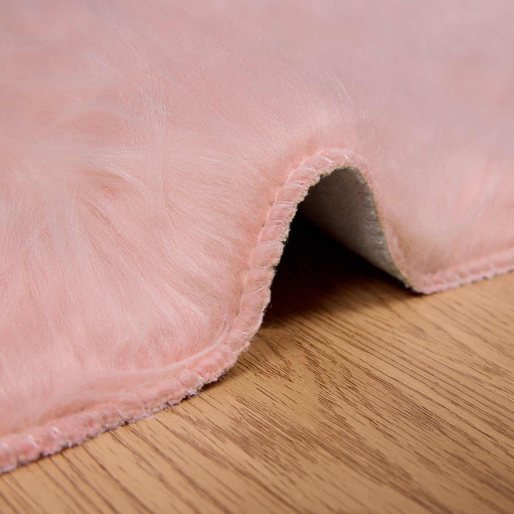 Kunstschaffell Teppich Tafalla Polyester Rosa