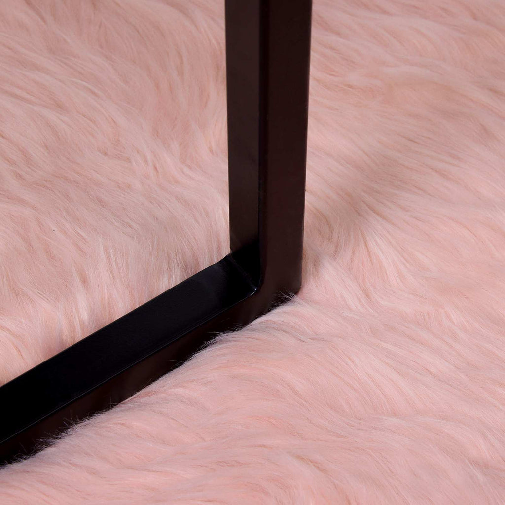 Kunstschaffell Teppich Tafalla Polyester Rosa