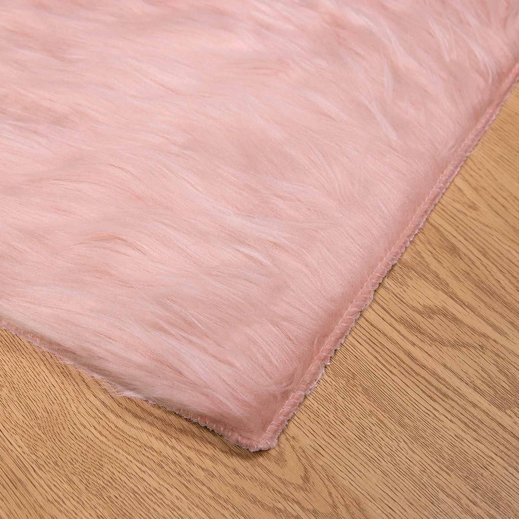 Kunstschaffell Teppich Tafalla Polyester Rosa