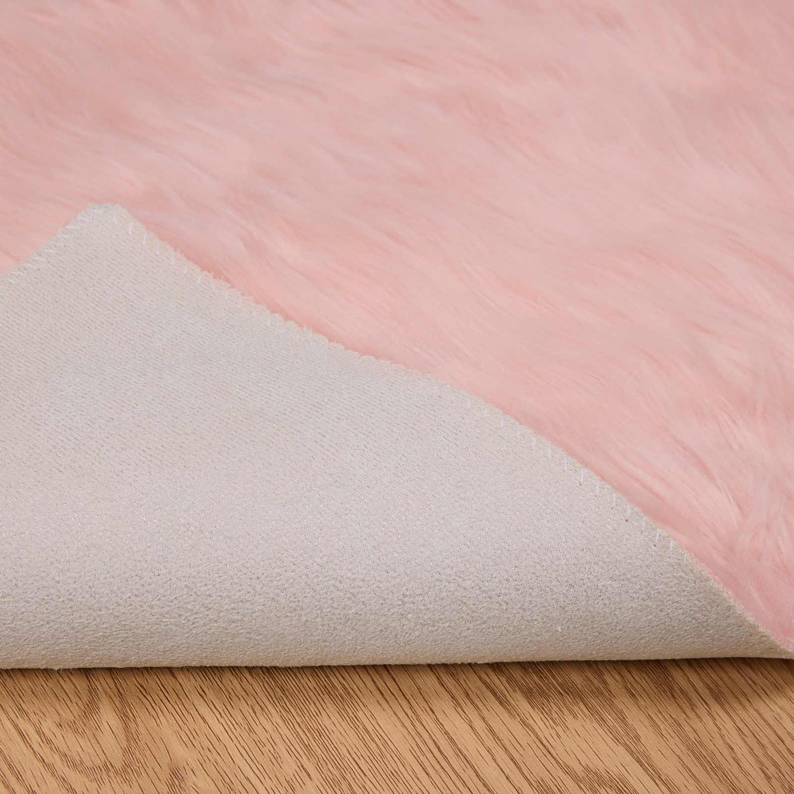 Kunstschaffell Teppich Tafalla Polyester Rosa