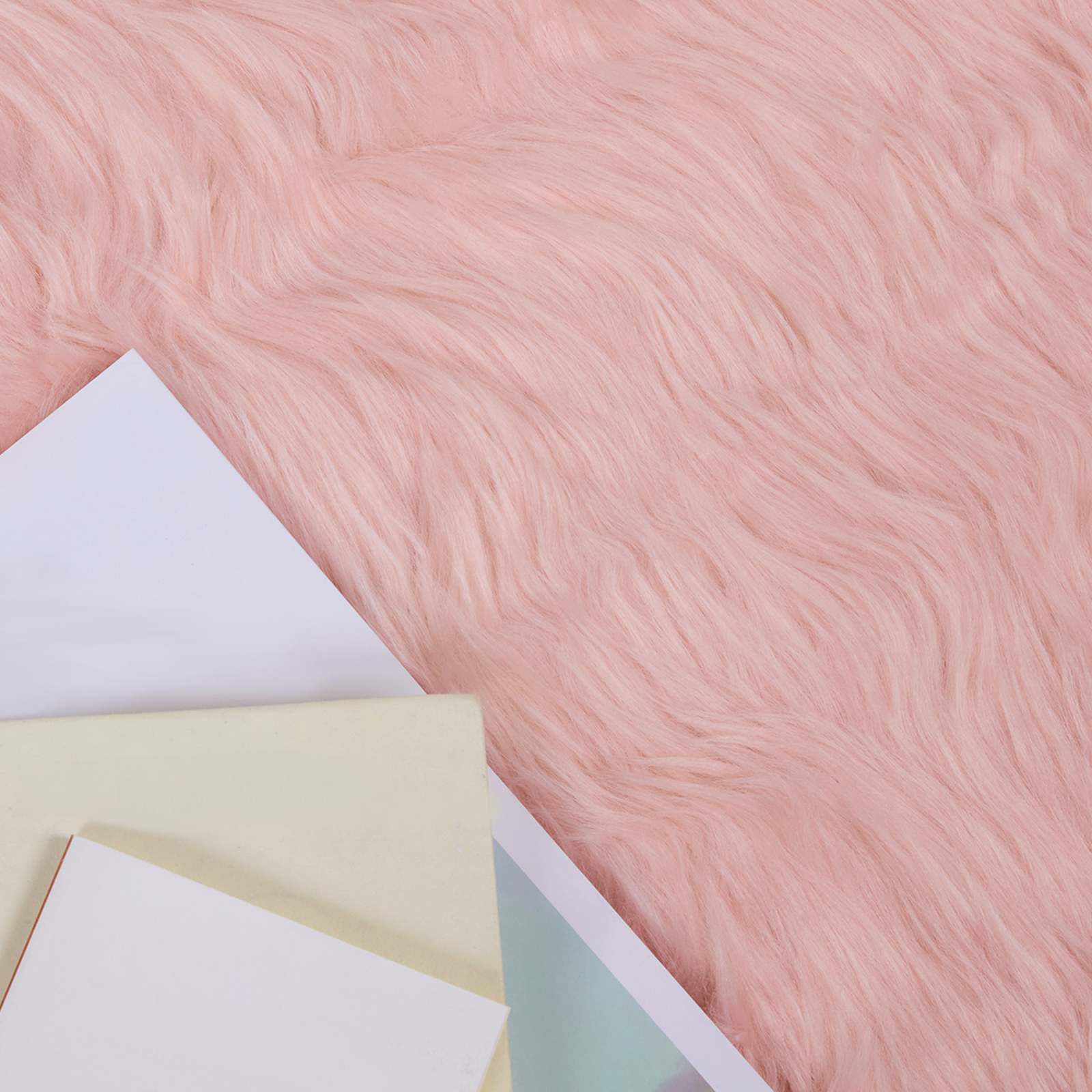 Kunstschaffell Teppich Tafalla Polyester Rosa