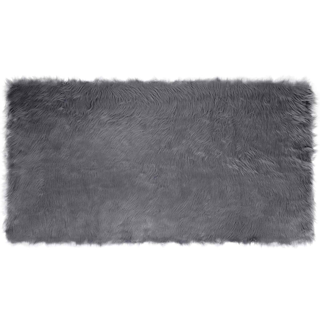 Kunstschaffell Teppich Tafalla Polyester Anthrazit