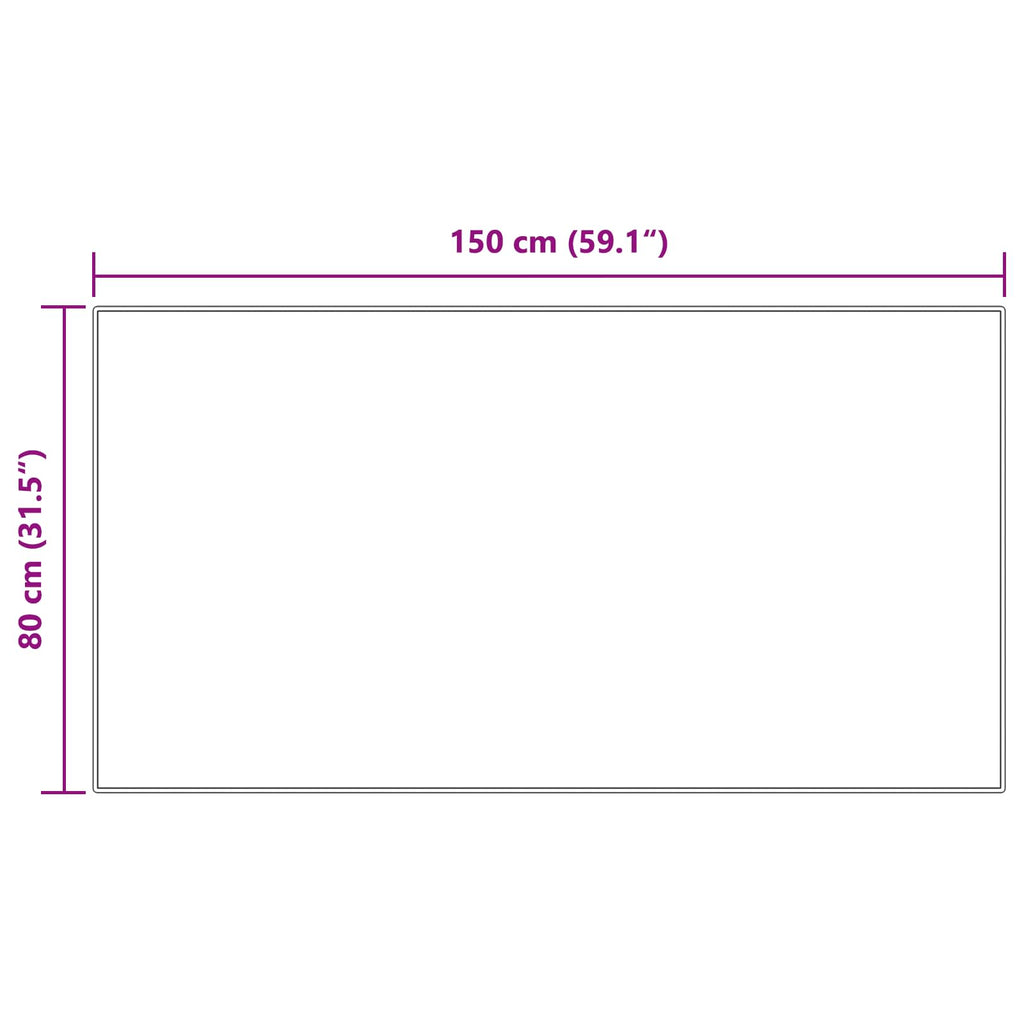Rutschfester Kunstfellteppich Olite Polyester Grau