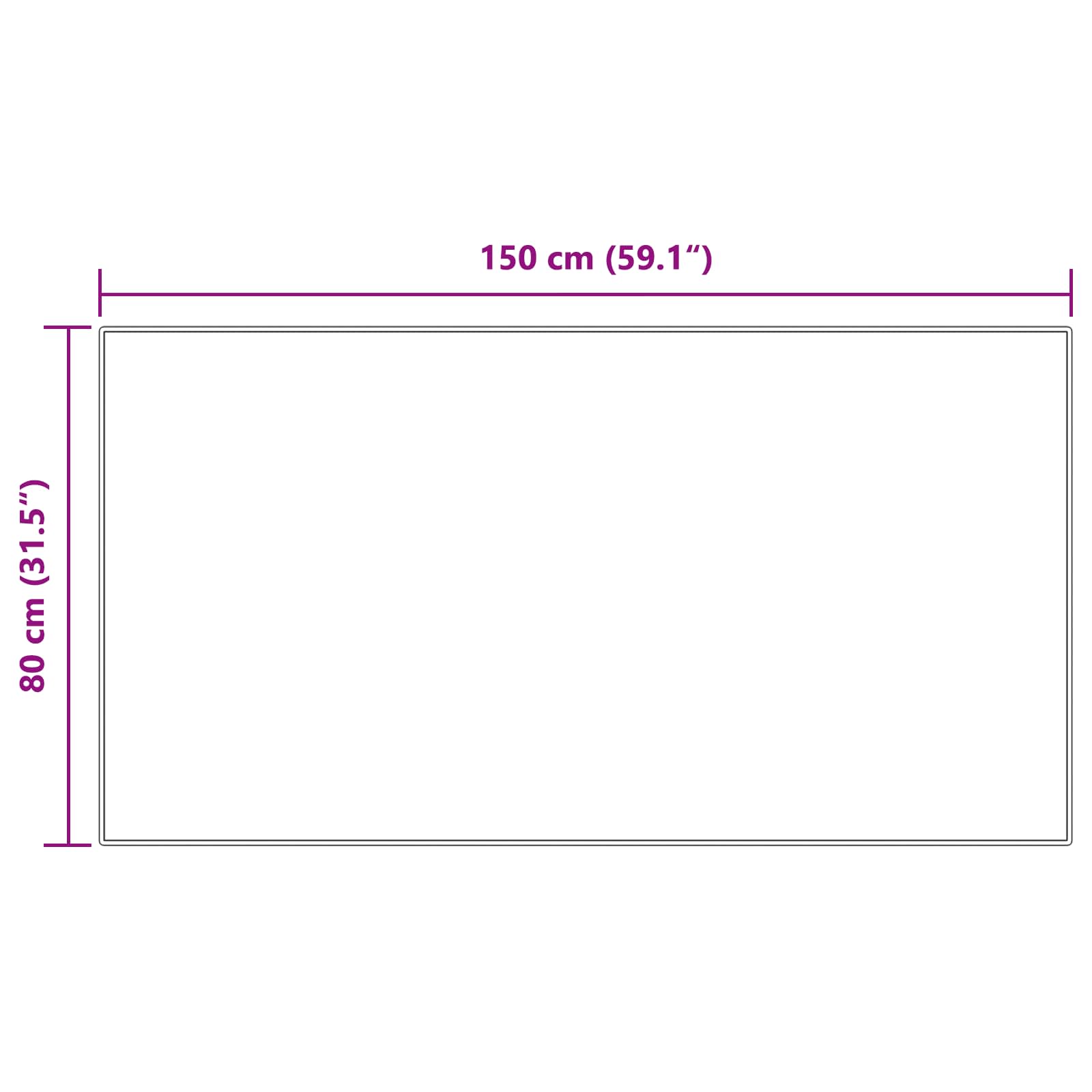 Rutschfester Kunstfellteppich Olite Polyester Grau