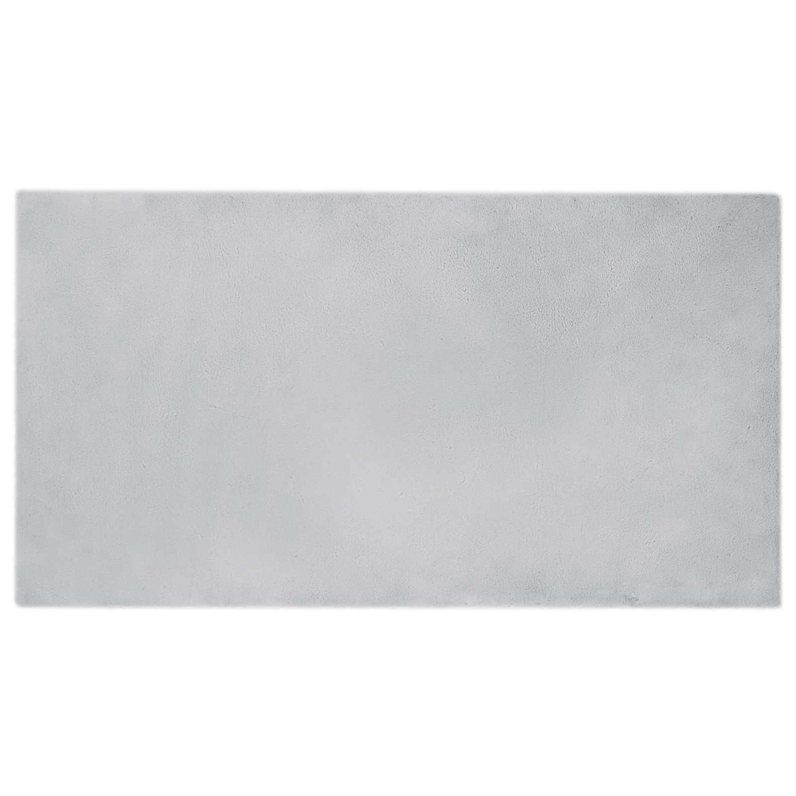 Rutschfester Kunstfellteppich Olite Polyester Grau